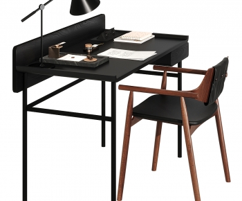 Modern Computer Desk And Chair-ID:289460905