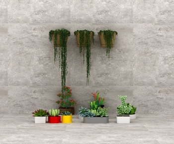 Modern Potted Green Plant-ID:210867881