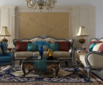American Style Sofa Combination-ID:629517085