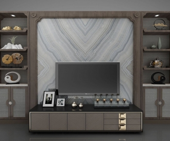 New Chinese Style TV Cabinet-ID:419337991