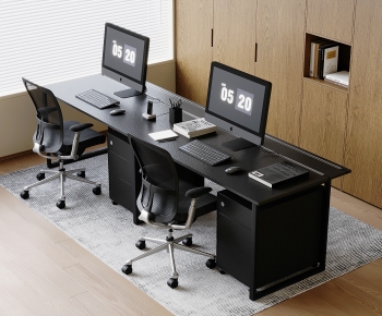 Modern Office Desk And Chair-ID:283819911