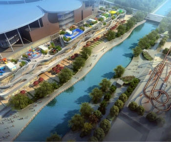 Modern Architectural Bird's-eye View Planning-ID:316596036