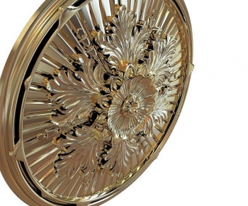 European Style Plaster Carved Top Plate-ID:153383979