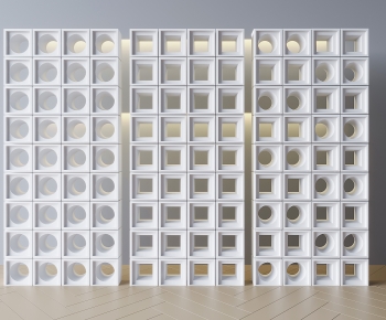 Modern Cement Brick Screen Partition-ID:280048874