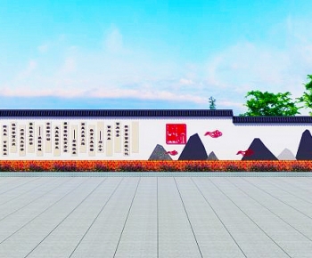 New Chinese Style Culture Wall-ID:389302975