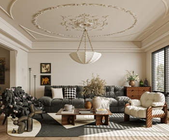 French Style A Living Room-ID:970572956