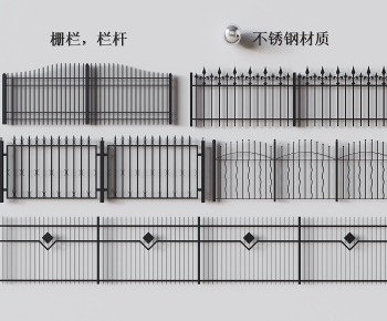 现代铁艺栏杆护栏-ID:918792964