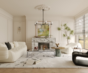 French Style A Living Room-ID:702708018