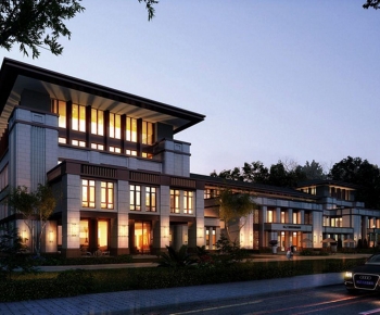 New Chinese Style Appearance Of Commercial Building-ID:866425044