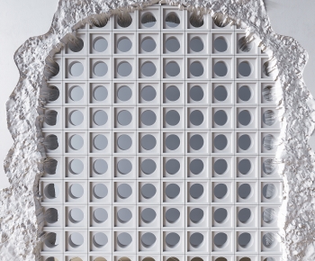 Modern Cement Brick Screen Partition-ID:309376962