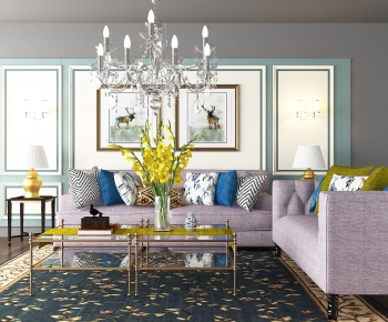 American Style Sofa Combination-ID:477030048