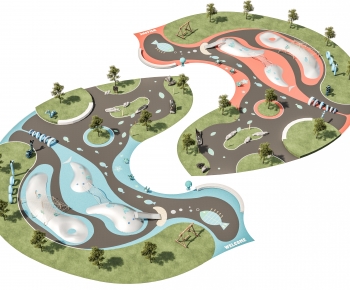 Modern Park Landscape-ID:266081092