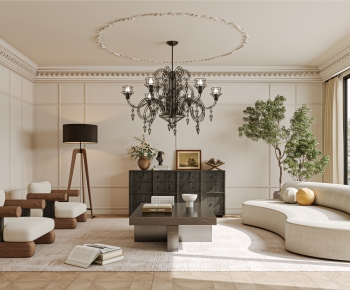 French Style A Living Room-ID:645554075