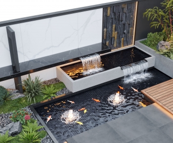 Modern Rockery Waterscape-ID:826519013