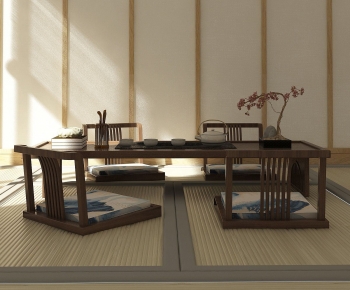 Japanese Style Tea Tables And Chairs-ID:612874036