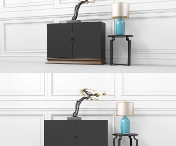 New Chinese Style Side Cabinet/Entrance Cabinet-ID:223839328