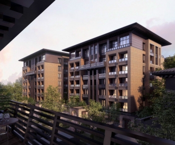 New Chinese Style Residential Building-ID:719398027