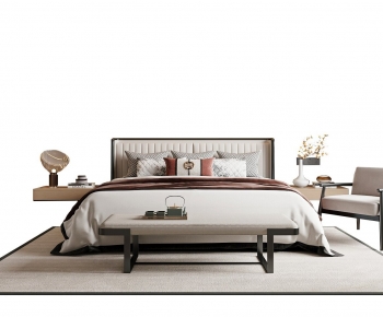 New Chinese Style Double Bed-ID:583570099