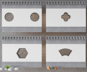 Chinese Style Landscape Wall-ID:512386083