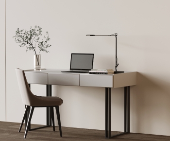 Modern Computer Desk And Chair-ID:757733113