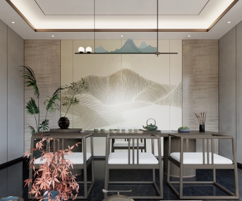 New Chinese Style Tea House-ID:107188945