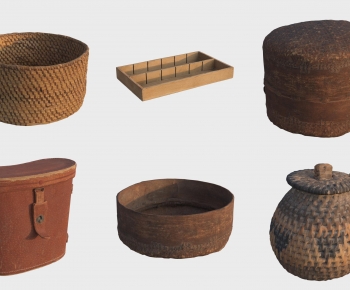 Retro Style Storage Basket-ID:779746068