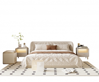Modern Double Bed-ID:499969014