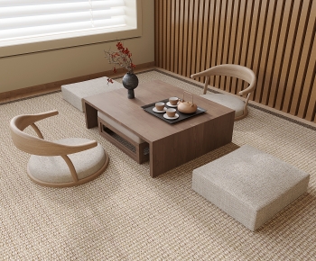 Japanese Style Tea Tables And Chairs-ID:790882111