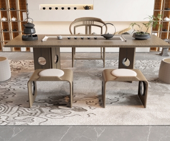 New Chinese Style Tea Tables And Chairs-ID:422755963