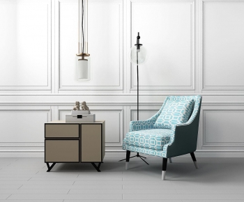 American Style Single Sofa-ID:757376913