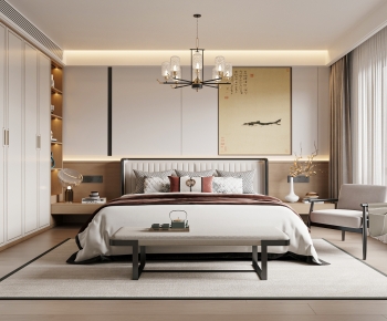 New Chinese Style Bedroom-ID:946861039