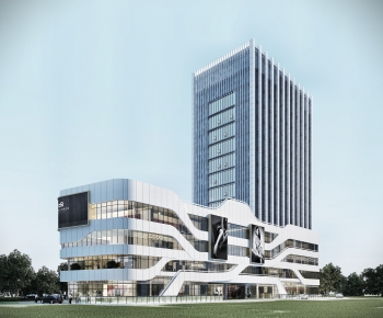 Modern Appearance Of Commercial Building-ID:764050965