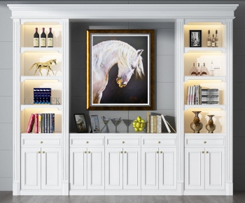 Simple European Style Side Cabinet/Entrance Cabinet-ID:896008971