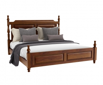 American Style Double Bed-ID:366393095
