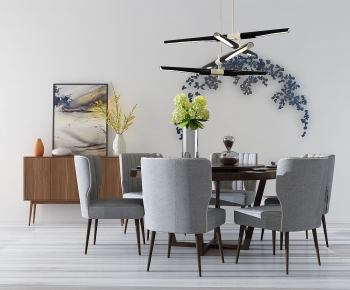 Modern Dining Table And Chairs-ID:324436901