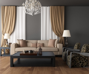 New Chinese Style Sofa Combination-ID:507710081