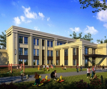 European Style Appearance Of Commercial Building-ID:794820075