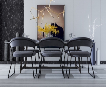 Modern Dining Table And Chairs-ID:983787066