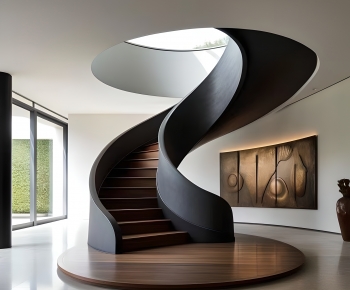 Modern Rotating Staircase-ID:483260287