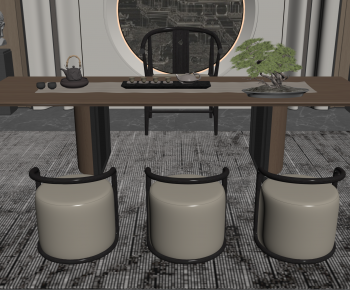 New Chinese Style Tea Tables And Chairs-ID:661492112