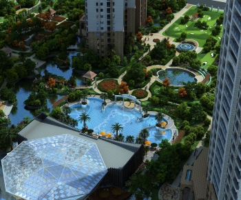 Modern Architectural Bird's-eye View Planning-ID:830442913