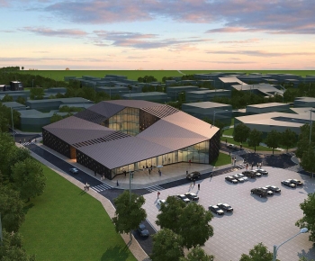 Modern Architectural Bird's-eye View Planning-ID:447741032