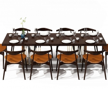 New Chinese Style Dining Table And Chairs-ID:407710086