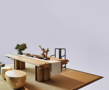 New Chinese Style Tea Tables And Chairs-ID:386621955