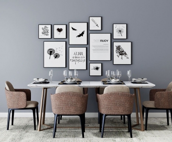Modern Dining Table And Chairs-ID:959752089