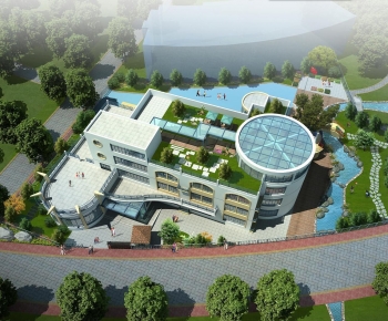 Modern Architectural Bird's-eye View Planning-ID:199019977