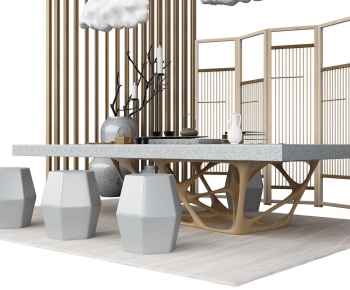 New Chinese Style Tea Tables And Chairs-ID:536580124