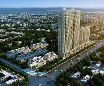 Modern Architectural Bird's-eye View Planning-ID:874073985