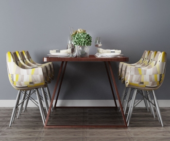 Modern Dining Table And Chairs-ID:362921953