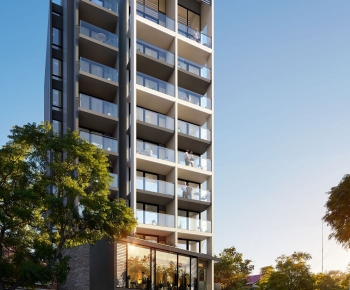 Modern Residential Building-ID:186356075